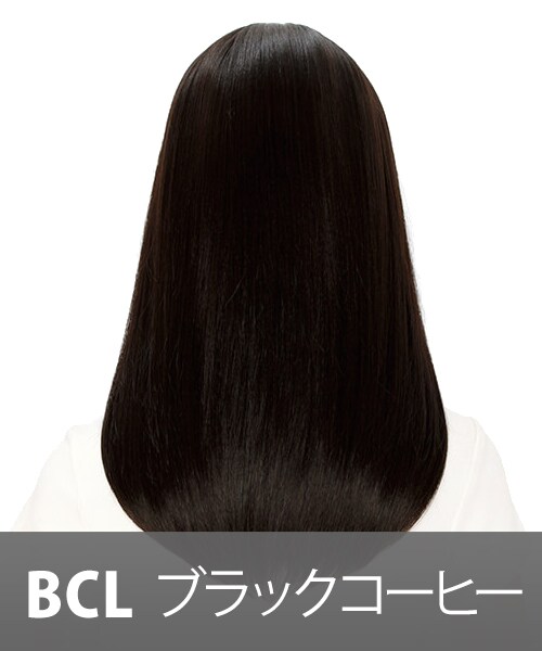 FondMi（フォンドミィ）の「ミルフィーユ＊ミディ（ウィッグ・レディース・カフェモカ/ブラックコーヒー/ダークモカ/プラムティー/ショコラティー・前髪：21cm 横髪：38cm 後髪：48m：重量 約160g/	前髪：21cm 横髪：38cm 後髪：48m：重量 約160g）」の2枚目の写真