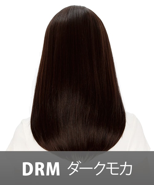 FondMi（フォンドミィ）の「ミルフィーユ＊ミディ（ウィッグ・レディース・カフェモカ/ブラックコーヒー/ダークモカ/プラムティー/ショコラティー・前髪：21cm 横髪：38cm 後髪：48m：重量 約160g/	前髪：21cm 横髪：38cm 後髪：48m：重量 約160g）」の6枚目の写真