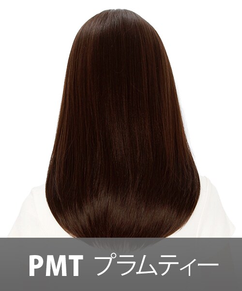 FondMi（フォンドミィ）の「ミルフィーユ＊ミディ（ウィッグ・レディース・カフェモカ/ブラックコーヒー/ダークモカ/プラムティー/ショコラティー・前髪：21cm 横髪：38cm 後髪：48m：重量 約160g/	前髪：21cm 横髪：38cm 後髪：48m：重量 約160g）」の7枚目の写真