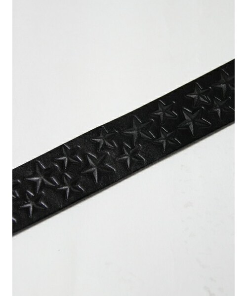 0000Lady'sの「Diavlo 星型押しベルト（ファッション雑貨・メンズ・ブラック/キャメル・F）」の2枚目の写真