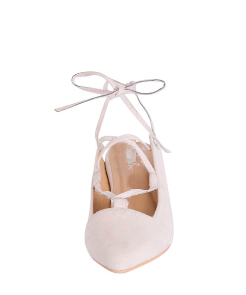 dazzlin（ダズリン）の「【goods】レースアップローヒールシューズ（シューズ・レディース・ブラック/ピンク/ブルー・S/M/L）」の5枚目の写真