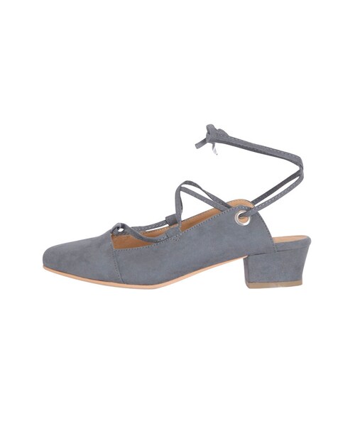 dazzlin（ダズリン）の「【goods】レースアップローヒールシューズ（シューズ・レディース・ブラック/ピンク/ブルー・S/M/L）」の2枚目の写真