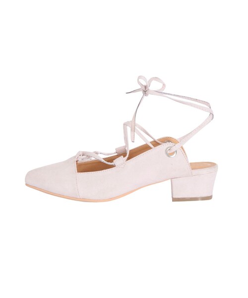 dazzlin（ダズリン）の「【goods】レースアップローヒールシューズ（シューズ・レディース・ブラック/ピンク/ブルー・S/M/L）」の3枚目の写真