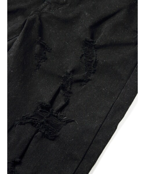JACKROSE（ジャックローズ）の「クラッシュタイトストレートパンツ（パンツ・メンズ・ブラック・S/M/L）」の6枚目の写真