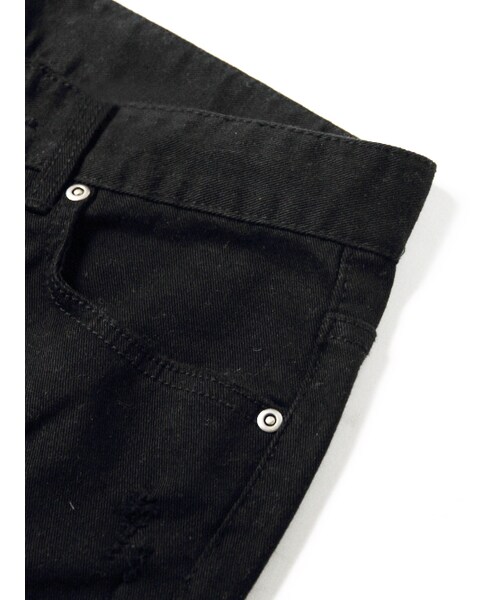 JACKROSE（ジャックローズ）の「クラッシュタイトストレートパンツ（パンツ・メンズ・ブラック・S/M/L）」の5枚目の写真