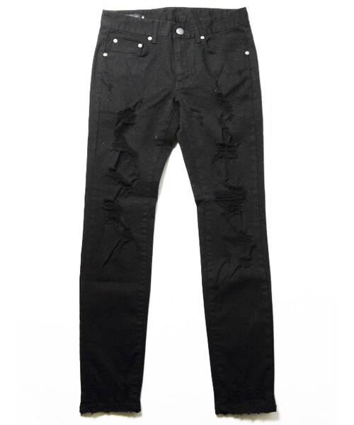 JACKROSE（ジャックローズ）の「クラッシュタイトストレートパンツ（パンツ・メンズ・ブラック・S/M/L）」の10枚目の写真