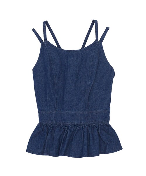 dazzlin（ダズリン）の「【sc】バックレースアップデニムトップス（トップス・レディース・ブルー/インディゴ・S/M）」の2枚目の写真