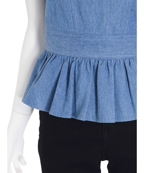 dazzlin（ダズリン）の「【sc】バックレースアップデニムトップス（トップス・レディース・ブルー/インディゴ・S/M）」の9枚目の写真