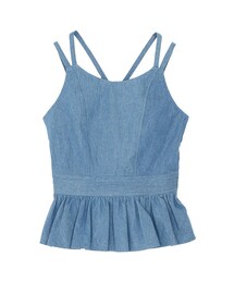 dazzlin | 【sc】バックレースアップデニムトップス(トップス)