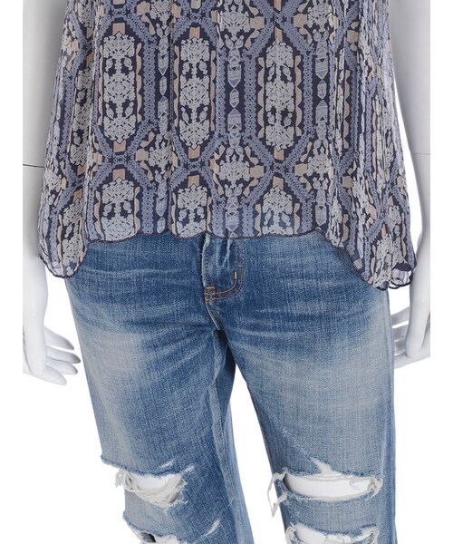 Ungrid（アングリッド）の「プリントホルターキャミ（トップス・レディース・レッド/ネイビー・F）」の11枚目の写真