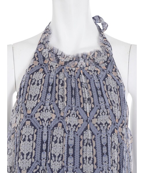 Ungrid（アングリッド）の「プリントホルターキャミ（トップス・レディース・レッド/ネイビー・F）」の10枚目の写真