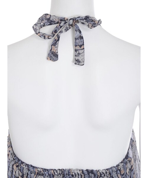 Ungrid（アングリッド）の「プリントホルターキャミ（トップス・レディース・レッド/ネイビー・F）」の8枚目の写真