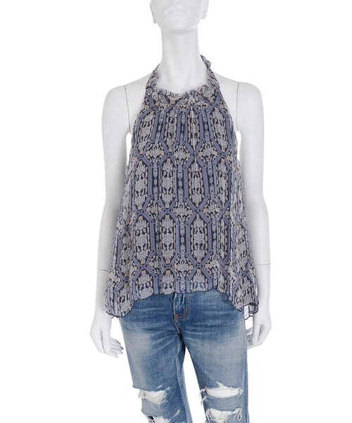 Ungrid（アングリッド）の「プリントホルターキャミ（トップス・レディース・レッド/ネイビー・F）」の5枚目の写真