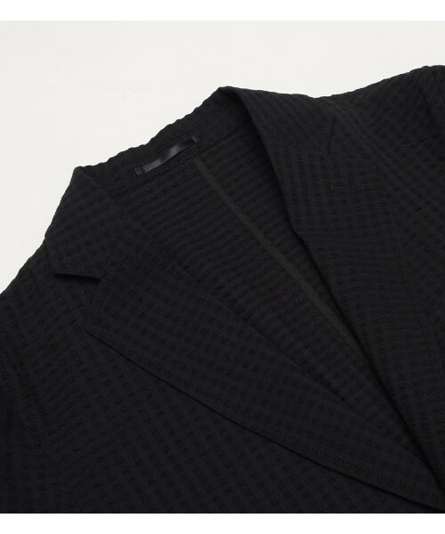 HAMNETT（ハムネット）の「【HAMNETT】 SUCKER JACKET（ジャケット/アウター・メンズ・ブラック/ネイビー・S/M/L/XL）」の6枚目の写真