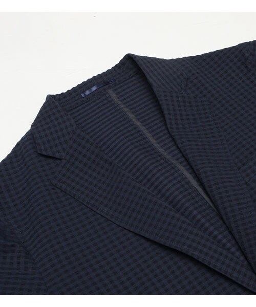 HAMNETT（ハムネット）の「【HAMNETT】 SUCKER JACKET（ジャケット/アウター・メンズ・ブラック/ネイビー・S/M/L/XL）」の5枚目の写真