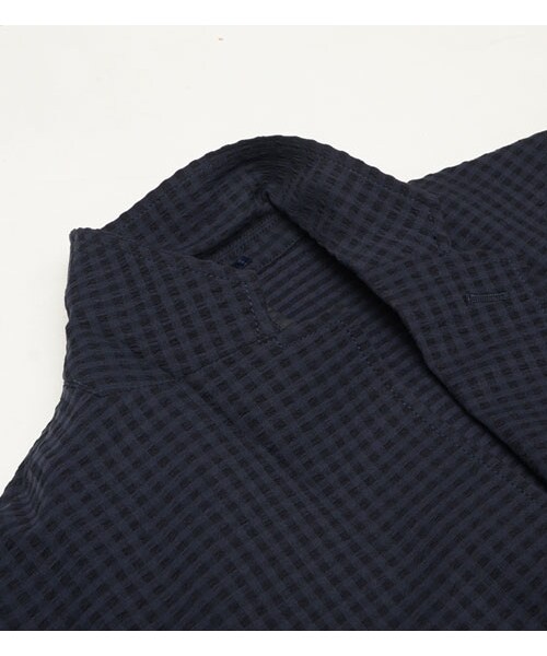 HAMNETT（ハムネット）の「【HAMNETT】 SUCKER JACKET（ジャケット/アウター・メンズ・ブラック/ネイビー・S/M/L/XL）」の8枚目の写真