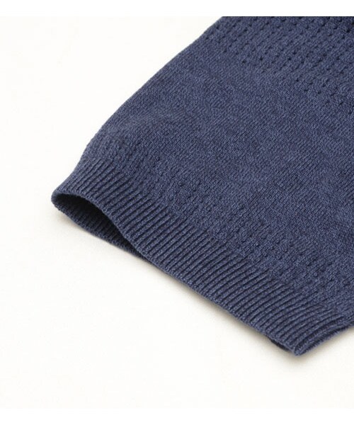 HAMNETT（ハムネット）の「【HAMNETT】 PUNCHING KNIT（トップス・メンズ・ネイビー/ブルー/ライトグレー/グレー(ボーダー)・S/M/L/XL）」の9枚目の写真