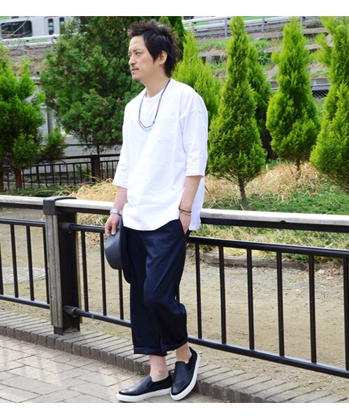 HAMNETT（ハムネット）の「【HAMNETT】 BIG POCKET T（トップス・メンズ・ブラック/カーキ/ホワイト・S/M/L/XL）」の21枚目の写真