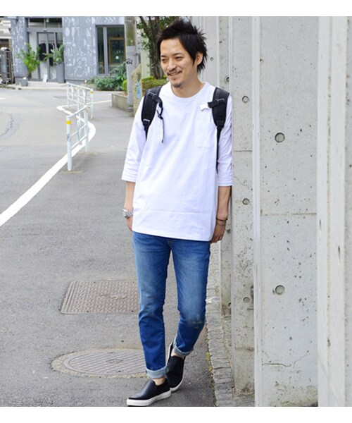 HAMNETT（ハムネット）の「【HAMNETT】 BIG POCKET T（トップス・メンズ・ブラック/カーキ/ホワイト・S/M/L/XL）」の22枚目の写真