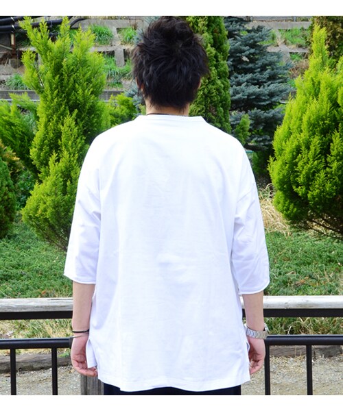 HAMNETT（ハムネット）の「【HAMNETT】 BIG POCKET T（トップス・メンズ・ブラック/カーキ/ホワイト・S/M/L/XL）」の5枚目の写真