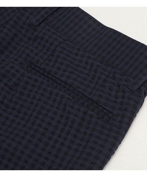 HAMNETT（ハムネット）の「【HAMNETT】 SUCKER CROPPED PANTS（パンツ・メンズ・ブラック/ネイビー・S/M/L）」の11枚目の写真