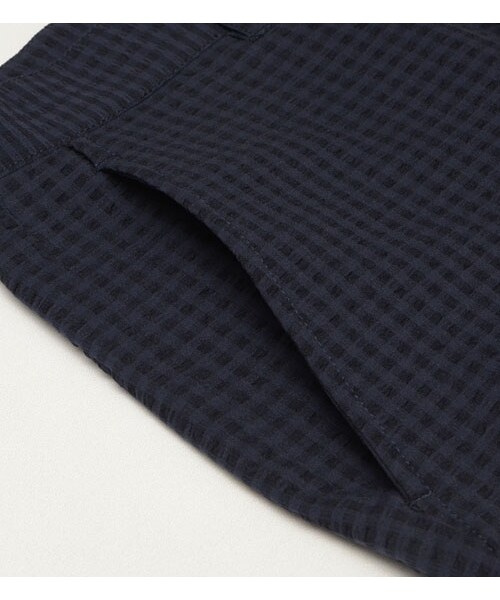 HAMNETT（ハムネット）の「【HAMNETT】 SUCKER CROPPED PANTS（パンツ・メンズ・ブラック/ネイビー・S/M/L）」の9枚目の写真