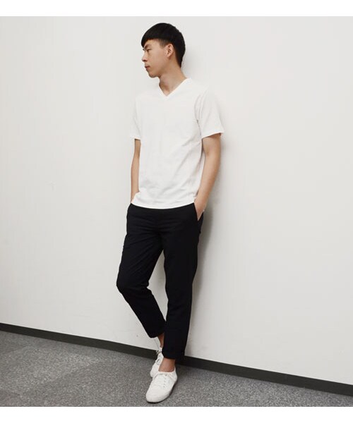 HAMNETT（ハムネット）の「【HAMNETT】 SUCKER CROPPED PANTS（パンツ・メンズ・ブラック/ネイビー・S/M/L）」の17枚目の写真