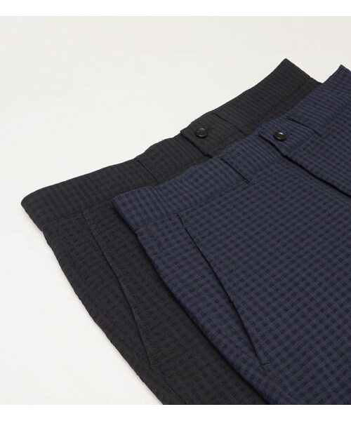 HAMNETT（ハムネット）の「【HAMNETT】 SUCKER CROPPED PANTS（パンツ・メンズ・ブラック/ネイビー・S/M/L）」の14枚目の写真