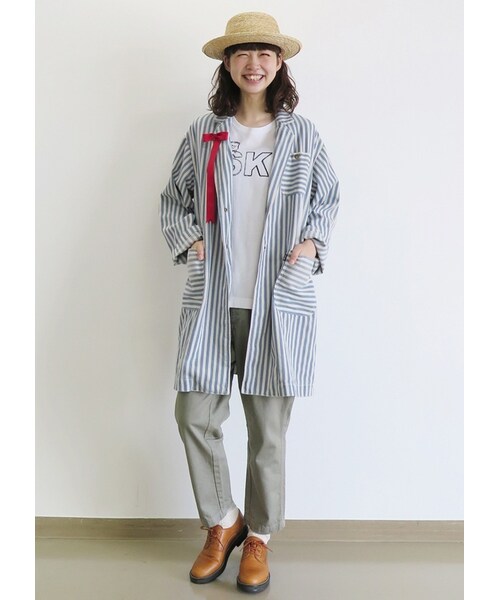 Ne-net（ネネット）の「リボンツイル / コート（ジャケット/アウター・レディース・light blue/blue・02）」の10枚目の写真