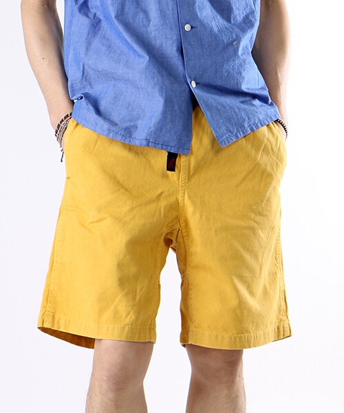 Gramicci（グラミチ）の「GRAMICCI SHORTS（パンツ・メンズ・ナチュラル/シルバー/チャコールグレー/ブラック/キャメル/カーキ/イエロー/オリーブ/サックスブルー/ブルー/ダークネイビー・S/M/L/XL）」の9枚目の写真