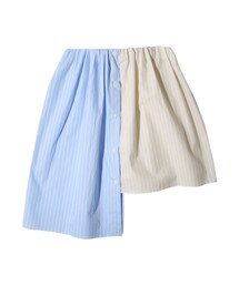 STYLENANDA | ストライプ柄ゴムウエストアシメスカート(その他)