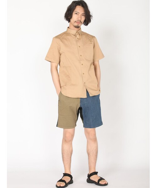 MANASTASH（マナスタッシュ）の「MANASTASH/マナスタッシュ FLEX SHORT PANTS（パンツ・メンズ・OFF/WHITE/BLACK/CRAZY/NAVY/USED/KHAKI/OLIVE・S/M/L/XL）」の19枚目の写真