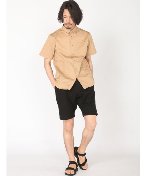 MANASTASH（マナスタッシュ）の「MANASTASH/マナスタッシュ FLEX SHORT PANTS（パンツ・メンズ・OFF/WHITE/BLACK/CRAZY/NAVY/USED/KHAKI/OLIVE・S/M/L/XL）」の4枚目の写真