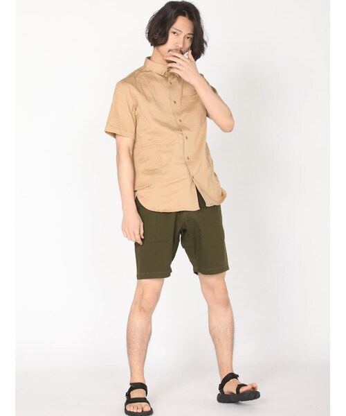 MANASTASH（マナスタッシュ）の「MANASTASH/マナスタッシュ FLEX SHORT PANTS（パンツ・メンズ・OFF/WHITE/BLACK/CRAZY/NAVY/USED/KHAKI/OLIVE・S/M/L/XL）」の8枚目の写真