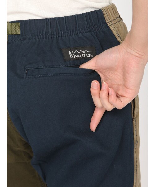 MANASTASH（マナスタッシュ）の「MANASTASH/マナスタッシュ FLEX SHORT PANTS（パンツ・メンズ・OFF/WHITE/BLACK/CRAZY/NAVY/USED/KHAKI/OLIVE・S/M/L/XL）」の18枚目の写真
