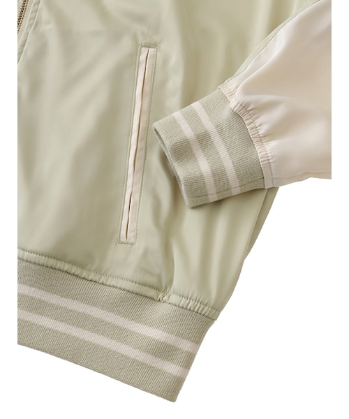 w closet（ダブルクローゼット）の「長袖スカジャン（ジャケット/アウター・レディース・ピンク/ミント/ブルー・FREE）」の8枚目の写真