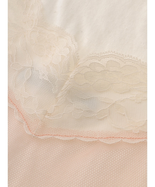 w closet(ダブルクローゼット)の「チュールキャミワンピ×Tシャツセット(ワンピース/ドレス・レディース・エクリュ/ピンクベージュ/サックスグレー・FREE)」の9枚目の写真