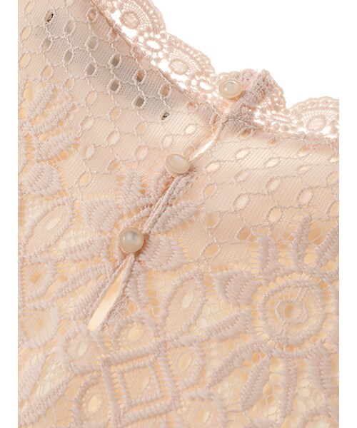 w closet（ダブルクローゼット）の「スカラップレースプルオーバー（トップス・レディース・オフホワイト/ピンク・FREE）」の9枚目の写真