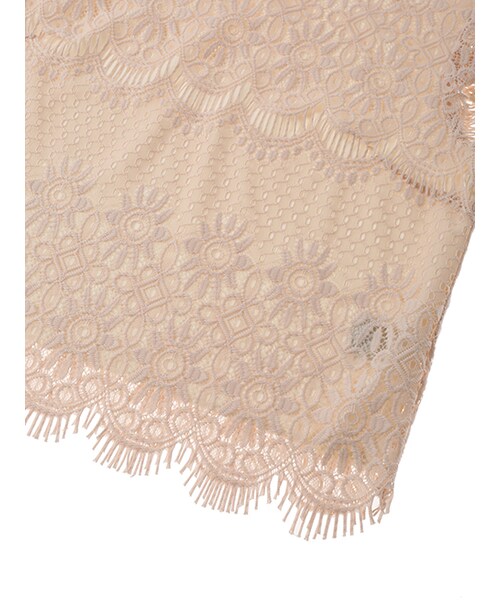 w closet（ダブルクローゼット）の「スカラップレースプルオーバー（トップス・レディース・オフホワイト/ピンク・FREE）」の10枚目の写真