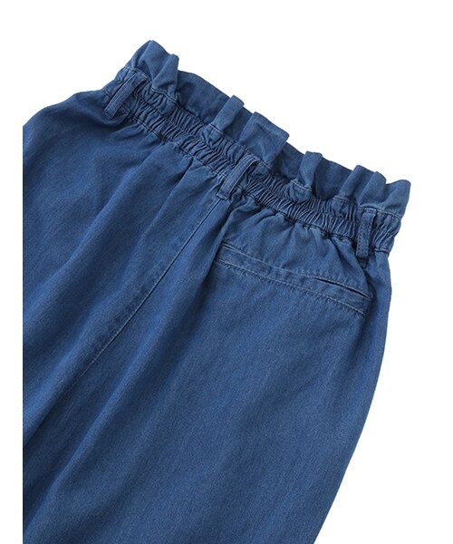 w closet（ダブルクローゼット）の「リボン付きデニムパンツ（パンツ・レディース・ブルー/ネイビー・FREE）」の9枚目の写真