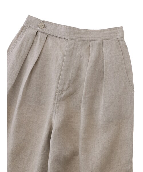 w closet（ダブルクローゼット）の「コットンリネンワイドパンツ（パンツ・レディース・グレージュ/ベージュ/オレンジ・FREE）」の7枚目の写真
