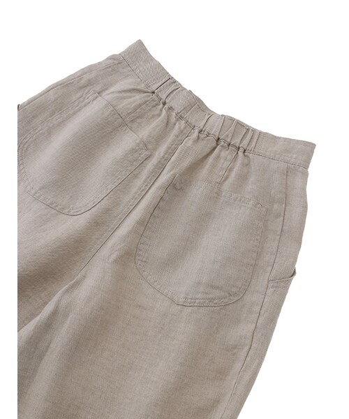 w closet（ダブルクローゼット）の「コットンリネンワイドパンツ（パンツ・レディース・グレージュ/ベージュ/オレンジ・FREE）」の10枚目の写真