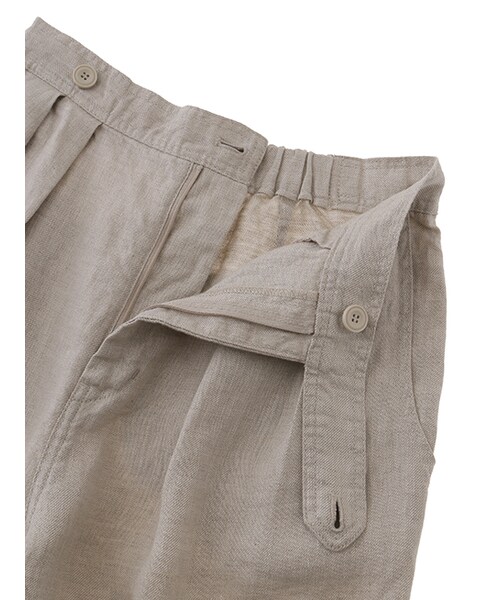 w closet（ダブルクローゼット）の「コットンリネンワイドパンツ（パンツ・レディース・グレージュ/ベージュ/オレンジ・FREE）」の9枚目の写真