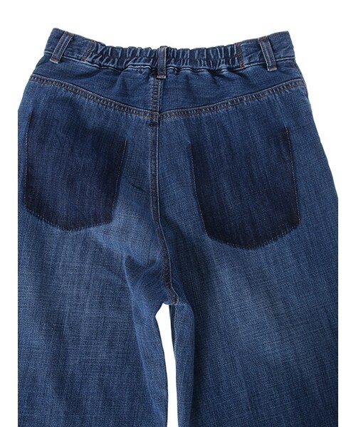 w closet（ダブルクローゼット）の「デニム裾加工パンツ（パンツ・レディース・Dサックス/ブルー・FREE）」の10枚目の写真