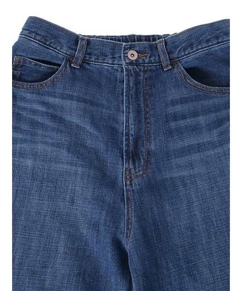 w closet（ダブルクローゼット）の「デニム裾加工パンツ（パンツ・レディース・Dサックス/ブルー・FREE）」の6枚目の写真