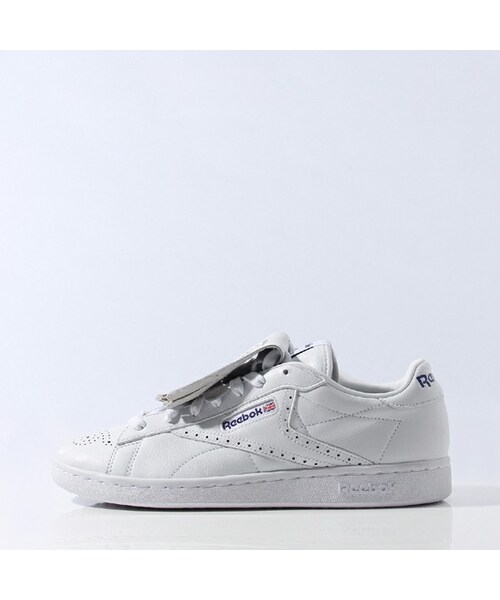 Reebok(リーボック)の「【Reebok CLASSIC×BEAMS】NPC UK Reebok CLASSIC(リーボック クラシック)(シューズ・ホワイト/ホワイト/ファントムブルー/エクセレントレッド・23.0cm/23.5cm/24.0cm/24.5cm/25.0cm/25.5cm/26.0cm/26.5cm/27.0cm/27.5cm/28.0cm/28.5cm/29.0cm/29.5cm/30.0cm)」の1枚目の写真