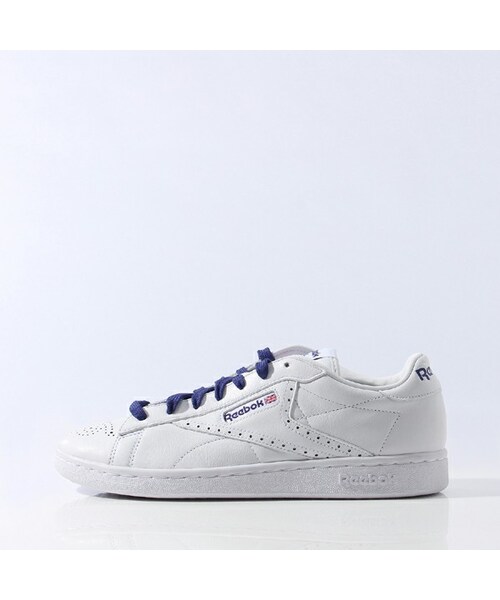 Reebok(リーボック)の「【Reebok CLASSIC×BEAMS】NPC UK Reebok CLASSIC(リーボック クラシック)(シューズ・ホワイト/ホワイト/ファントムブルー/エクセレントレッド・23.0cm/23.5cm/24.0cm/24.5cm/25.0cm/25.5cm/26.0cm/26.5cm/27.0cm/27.5cm/28.0cm/28.5cm/29.0cm/29.5cm/30.0cm)」の2枚目の写真