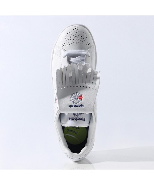 Reebok(リーボック)の「【Reebok CLASSIC×BEAMS】NPC UK Reebok CLASSIC(リーボック クラシック)(シューズ・ホワイト/ホワイト/ファントムブルー/エクセレントレッド・23.0cm/23.5cm/24.0cm/24.5cm/25.0cm/25.5cm/26.0cm/26.5cm/27.0cm/27.5cm/28.0cm/28.5cm/29.0cm/29.5cm/30.0cm)」の3枚目の写真