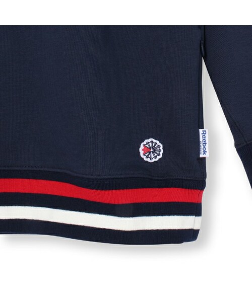 Reebok（リーボック）の「【Reebok CLASSIC×BEAMS】テニス Vネックスウェット Reebok CLASSIC（リーボック クラシック）（その他・メンズ・カレッジネイビー・O/XS/M）」の6枚目の写真