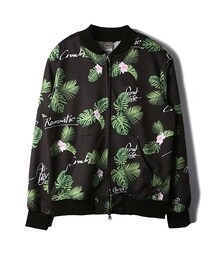 ROMANTIC CROWN | TROPICAL LEAF BLOUSON_BLACK(ジャケット/アウター)